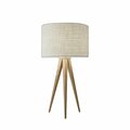 Homeroots Natural Metal Table Lamp13.75 x 13.75 x 26.25 in. 372802